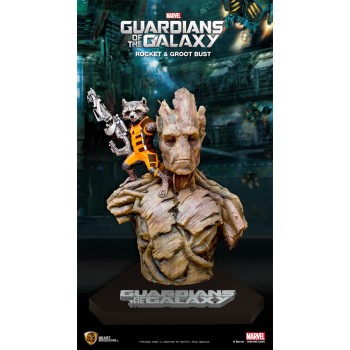 Marvel Guardians of the Galaxy Bust 1/1 Rocket and Groot 201 cm